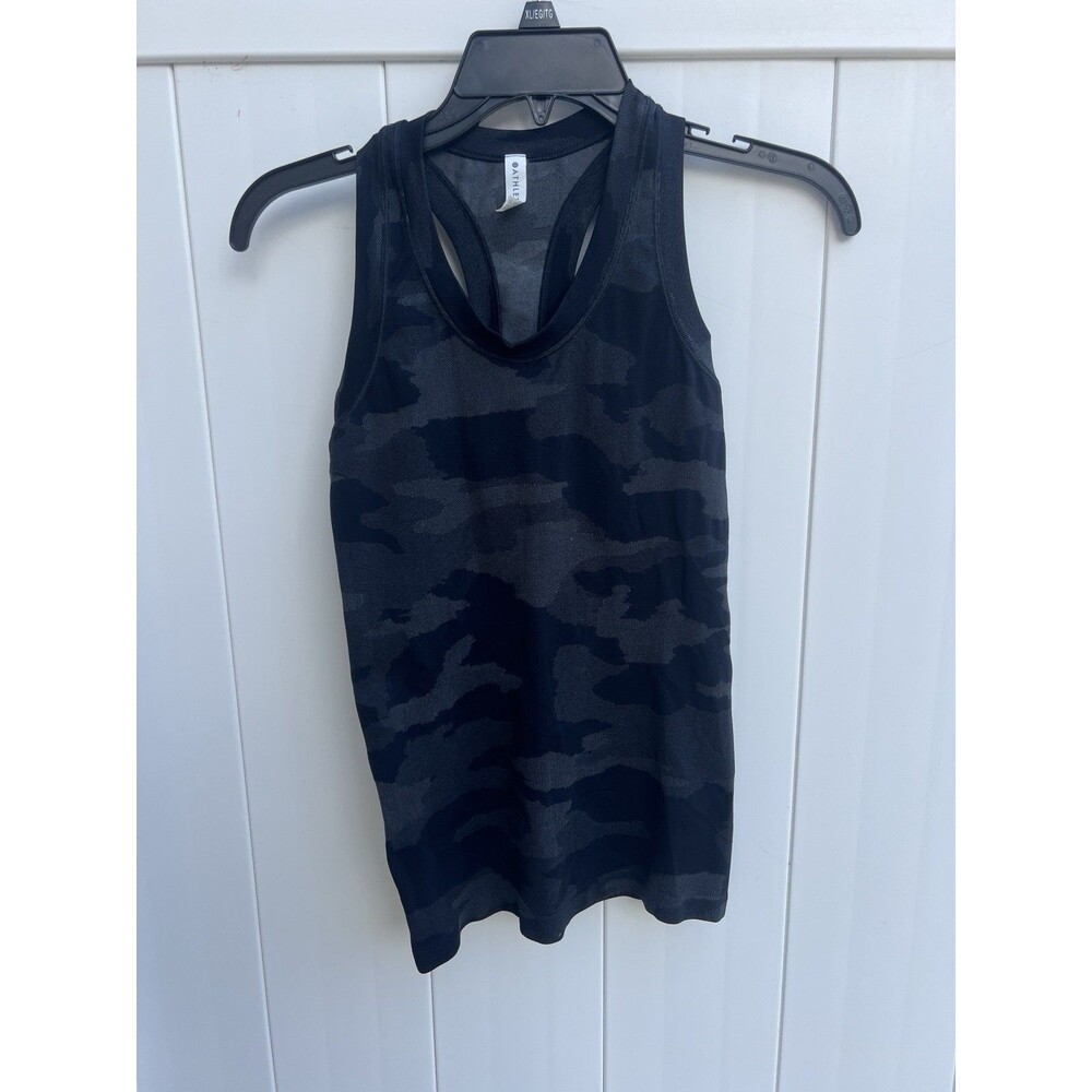 Athleta Tank Camo Black Womens Size 2XS